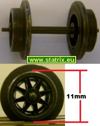 Trix Express 66688 schwarzer Speichenradsatz