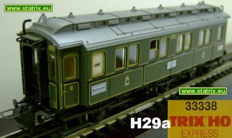H29a / Trix Express 33338 Schnellzugwagen AB 1.-2. class