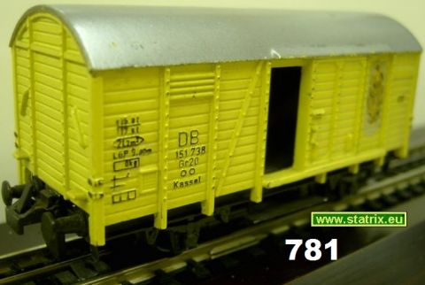 781/ Trix Express 461, 3461 boxcar yellow