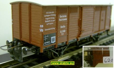 sg620/ Trix Int/Express 23626 gedeckter Güterwagen der DR
