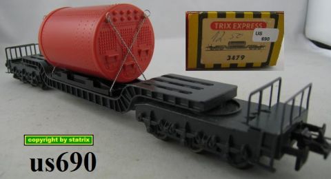Trix Express 3479 Schwertransport mit rotem Kessel (us690)
