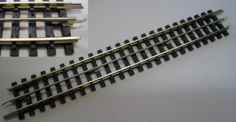 Trix Express 34304 Gerade 1/1 Länge 183,5 mm, letzte Serie, blanker Mittelleiter