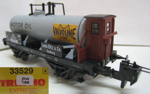 Trix Express 33529 Kesselwagen der KPEV Valvoline (jhw189) TOP/OV