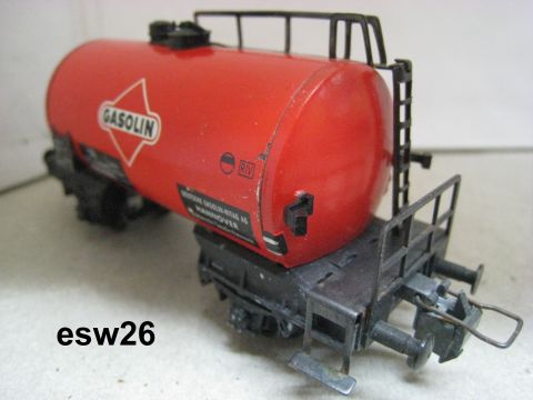 Trix Express 3430 Tankwagen GASOLIN 2-achsig (esw26) minimale schlieren o. OV.