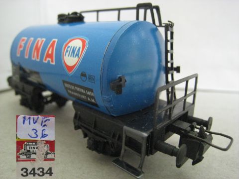 Trix Express 3434 Tankwagen FINA 2-achsig (mve36) TOP/OV.