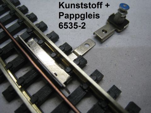 Trix Express 6535 -2 Impulskontakt zum Papp + Kunstsoffgleis, sehr gut.