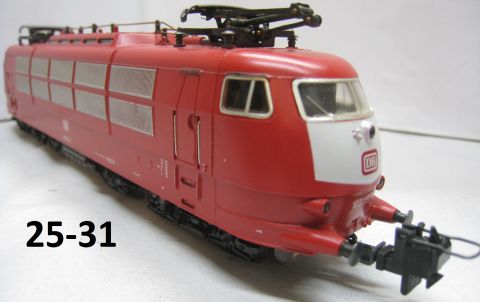 Trix Express 32349 Schnellfahr Lok 103 115-2 neurot der DB (25-31) rundum erstklassig Erhalten, o OV.