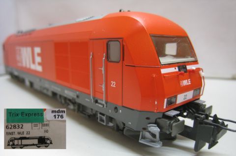 Roco/TE 62832 Diesellok NR 22 der WLE (mdm176), mit DSS Top/OV