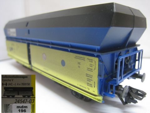 TI/TE 24547-03 Selbstentladewagen der PKP (mdm196), TE Achsen Kuppungen wie abgebildet, Top/OV