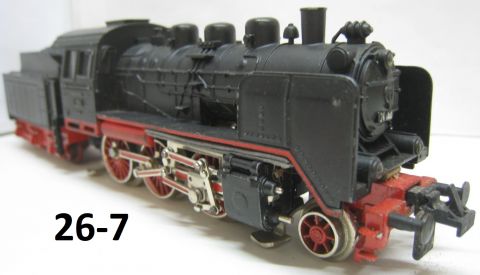 Trix Express 2202 BR 24 058 (25-7) eine Treppe am Tender abgebrochen sonst sehr schön, o OV