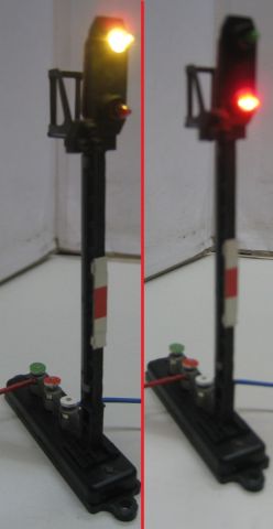 Trix Express 6729 Licht-Hauptsignal Funktion geprüft, sehr schön Erhalten komplett mit Bodenplatte o OV