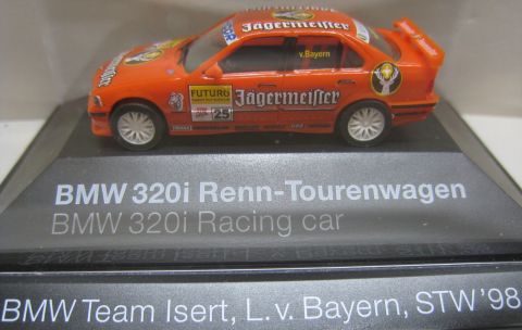 herpa BMW 320i Renn-Tourenwagen (hsh72) OV wurde persönlich von Prinz Leopold von Bayern Signiert