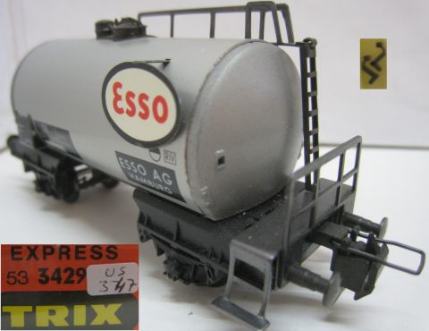 Trix Express 3429 2a Tankwagen ESSO (us347) neuwertig Erhalten in OV
