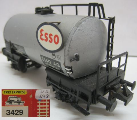 Trix Express 3429 2a Tankwagen ESSO (us348) rundum Gebraucht