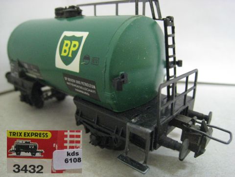 Trix Express 3432 Tankwagen BP 2-achsig (kds6108), sehr schön Erhalten, OV