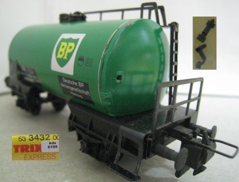 Trix Express 3432 Tankwagen BP 2-achsig (kds6108), TOP/OV.