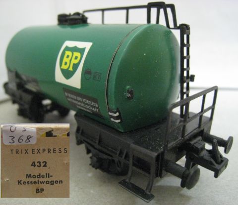 Trix Express 3432 Tankwagen BP 2-achsig (us368), sehr schön Erhalten OV