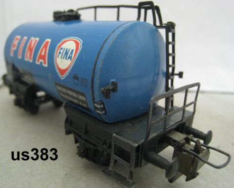 Trix Express 3434 Tankwagen FINA 2-achsig (us383) gut Erhalten o OV