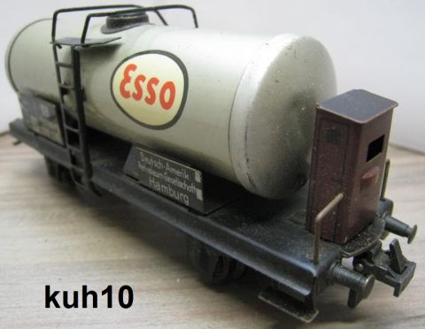 Trix Express 20/78E Tankwagen ESSO silber 2A m Brh (kuh10) nur 1951-59, noch schön Erhalten, o OV