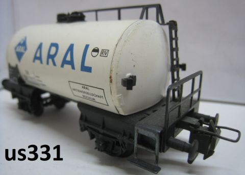 Trix Express 3428 Tankwagen ARAL 2A (us331) weiß B&V/ARAL Signet, sehr gut Erhalten, in OV