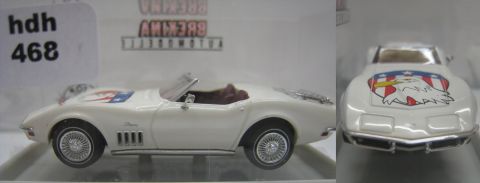 Brekina 19980 Corvette C3 Cabrio weiß, American Eagle 1/87 (hdh468) TOP/OV