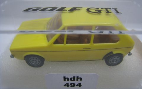 Brekina 25505 Golf I gelb (hdh494) TOP in Ersatzbox