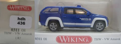 Wiking 0311 08 VW Amarok THW 1/87 (hdh436) TOP/OV