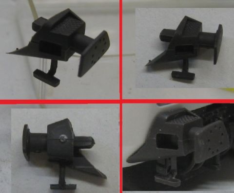 Trix einzelner linker Puffer zum Doppelstock Steuerwagen aus Set (21262, 31362 33005)