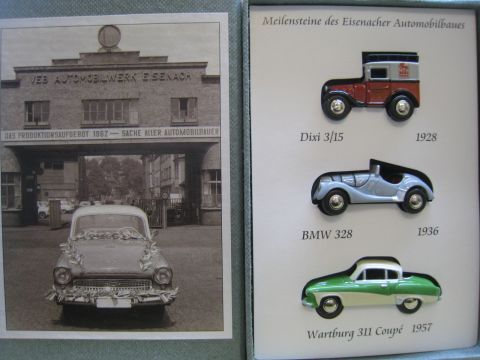 BUB 1/87 Automobile Welt Eisenach (hdh356) BMW Dixi BMW 328 Wartburg 311 Coupe