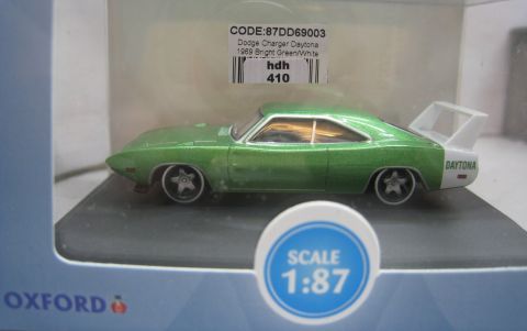 Oxford 1/87 87DD69003 Dodge Charger Daytona 1969 green (hdh410) TOP/OV