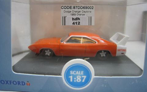 Oxford 1/87 87DD69002 Dodge Charger Daytona 1969 orange (hdh412) TOP/OV