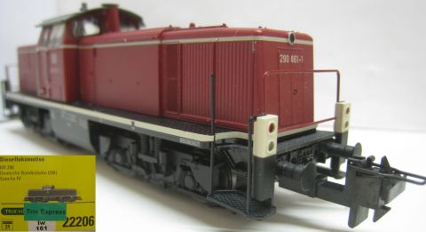 TI/TE 22206 BR 290 der DB rot vEp IV (lw161) professioneller Umbau für Trix Express mit Gebrauchs Anweisung TOP/OV