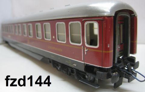 Trix Express 20/174 393 Fernverkehrs D-Zug-Schlafwagen (fzd144) bis auf eine kleine Delle im Dach rundum schön Erhalten o OV