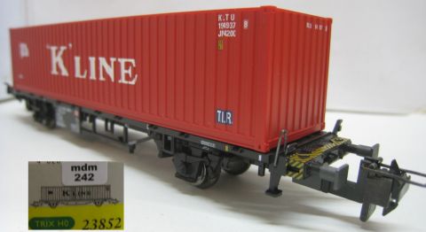 TI/TE Containerwagen mit Container der K Line (mdm242) TOP/OV