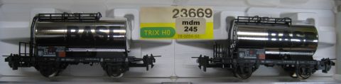 TI/TE 23669 2er Set verchromte Tankwagen der BASF (mdm245) TOP/OV