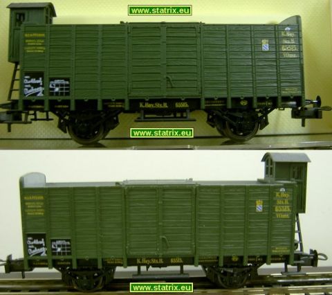 Trix Intl 3604 bayerischer Hochbordwagen mit Brh bu6 