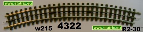 w215/ Trix Express 4322 curved, R2-30°