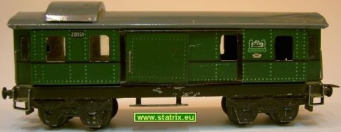 Trix Express 20/151 Gepäckwagen grün (cs4)
