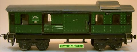 Trix Express 20/151 Gepäckwagen grün (cs4)