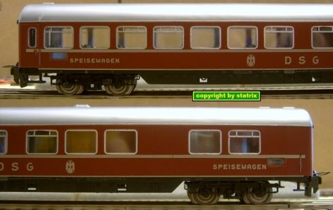 Trix Express 3391 Fern Schnellzug Speisewagen Typ WR 4üm (us7152)