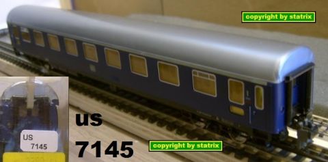 Trix Express 3389 Fern Schnellzugwagen Typ A 4üm blau 1.kl (us7145)