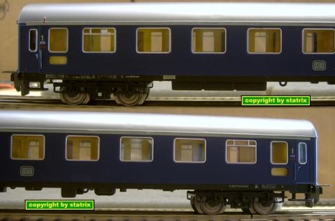 Trix Express 3389 Fern Schnellzugwagen Typ A 4üm blau 1.kl (us7145)