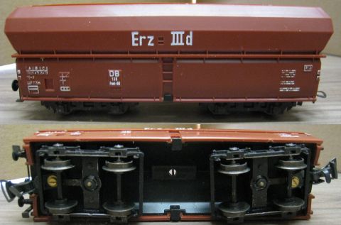 Trix International 3687 Großgüterwagen ERZ IIID (kds629)