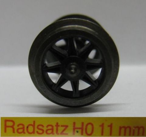 Trix International 66658 Doppel-Speichen-Radsatz schwarz 11mm Nadellager