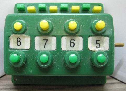 Trix 6596 Vierfach-Doppelfunktions- Schalter grün Steuerschalter (Momentkontakt)