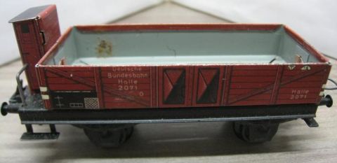 Trix Express 20/71 Niederbordwagen mit Bremserhaus (thu4) in OV