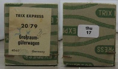Trix Express 20/79 Großraum Güterwagen o Brh (thu17) OV