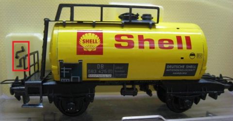 Trix Express 3427 2-achsiger Tankwagen SHELL (21-102) sehr seltene Version