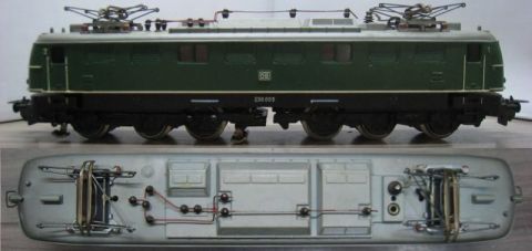 Trix Express 2233 Güterzug-Lokomotive E 50 009 grün der DB (21-120)