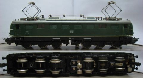 Trix Express 2233 Güterzug-Lokomotive E 50 009 grün der DB (21-120)